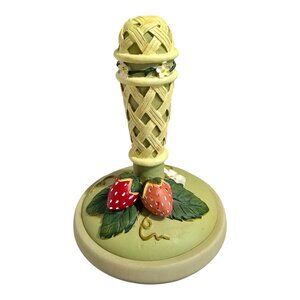 Vintage 1995 Brown Bag Cookie Art Clay Cookie Stamp #3 Strawberries